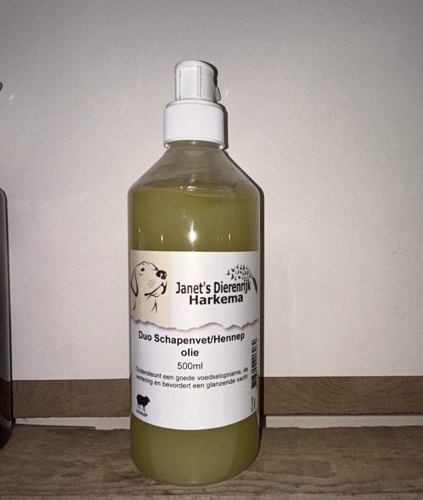 Duo schapenvet met hennep olie