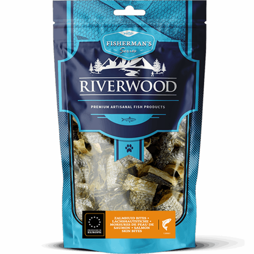 Zalmhuid bites 100 gram