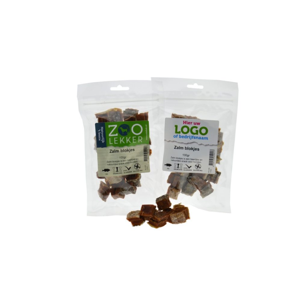 zalm blokjes 100gr
