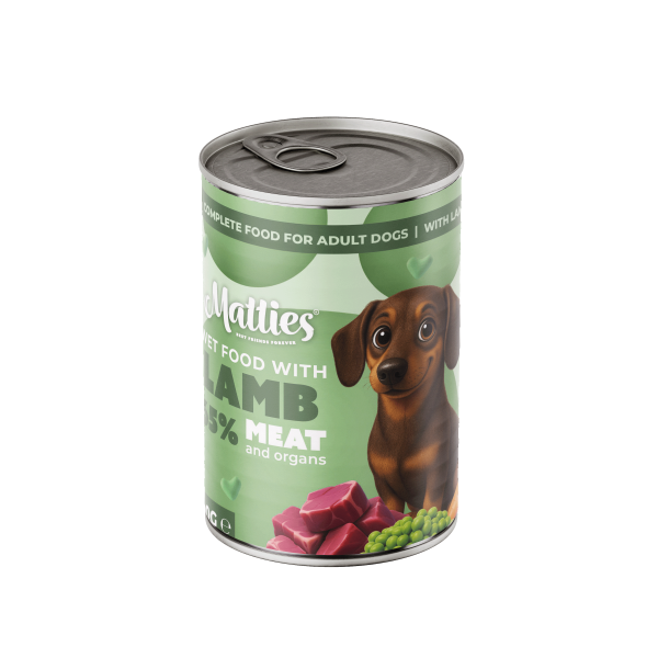 Matties wet food with lamb