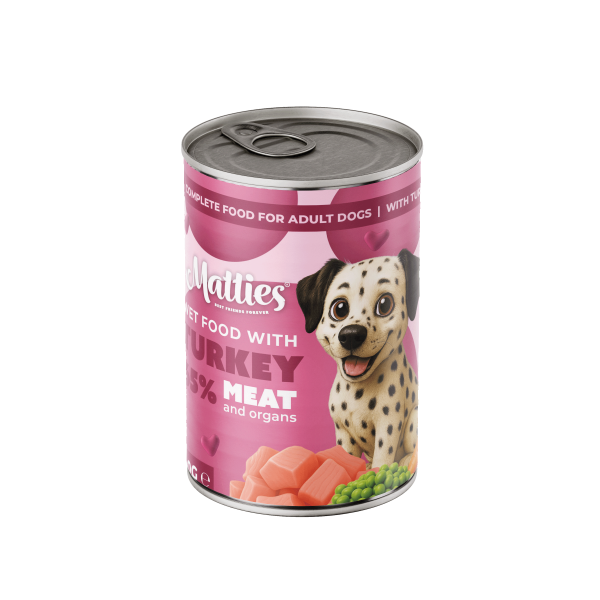 Matties wet food with turkey